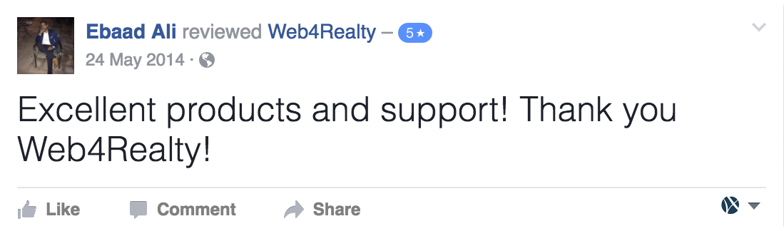 Web4Realty Facebook Review 10